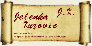 Jelenka Kuzović vizit kartica